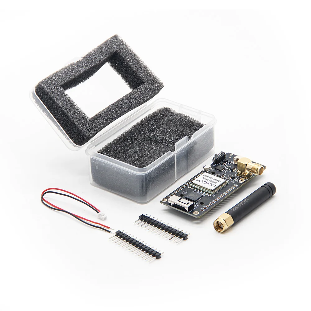 Obrázek 7: LILYGO® TTGO lora32 V2.1_1.6 varianta 433/868/915mhz ESP32 lora OLED 0.96 palec sdà­let karta Bluetooth WIFI bezdrátový modul ESP-32  sma