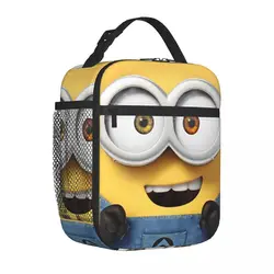 Minions Bob Insulated Lunch Bag Cooler Bag  Lunch Container Large Tote Lunch Box Girl Boy School Picnic