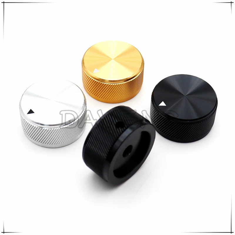 1PCS 34X17MM aluminum alloy twill solid core knob  Amplifier volume Knob cap Medical equipment adjustment knob round hole 6MM