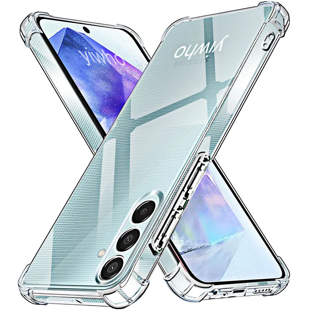 Shockproof Clear Soft Back Case for Samsung M15 5G M54 M34 M14 5G M53 M33 M23 M13 4G Phone Case Soft TPU Plain Cover