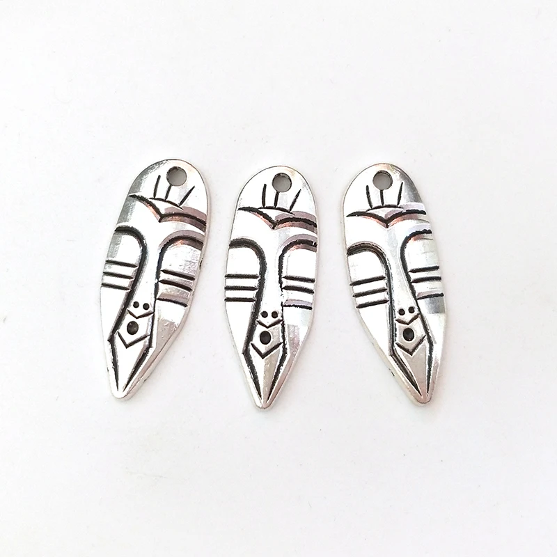 Statues particulières en alliage de Zinc, 5 pièces, breloques de bouclier facial, pendentifs, collier à faire soi-même, accessoires de bijoux, nouvelle mode