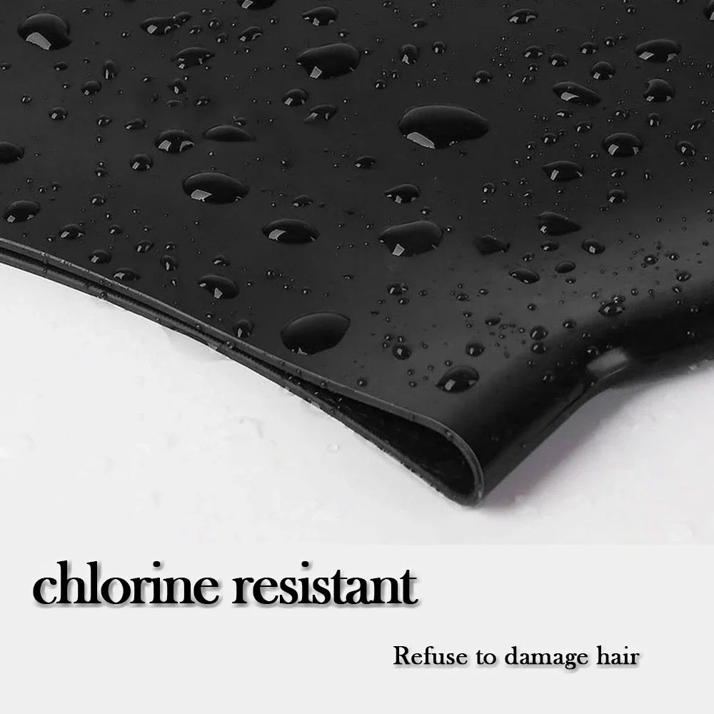 Professionele training volwassen siliconen badmuts groot formaat hoge elastische zwembadhoed unisex watersport bescherm oren uitrusting