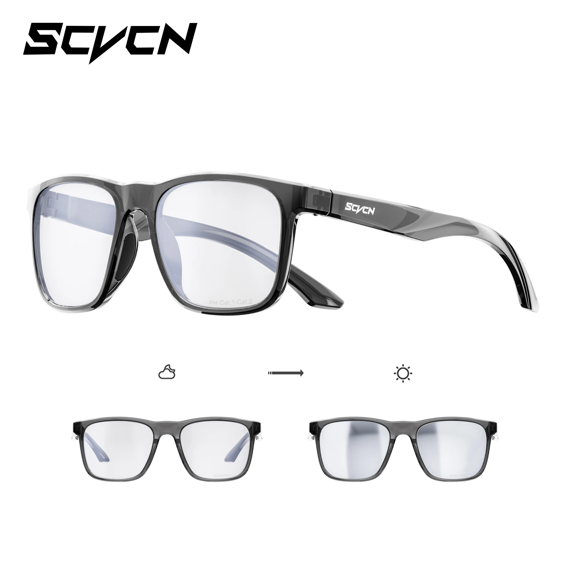 AliExpress SCVCN New Photochromic Glasses Men MTB Outdoor Sports Cycling UV400 Sunglasses Bicycle Hiking Climbing Glasses Fashion Eyewear