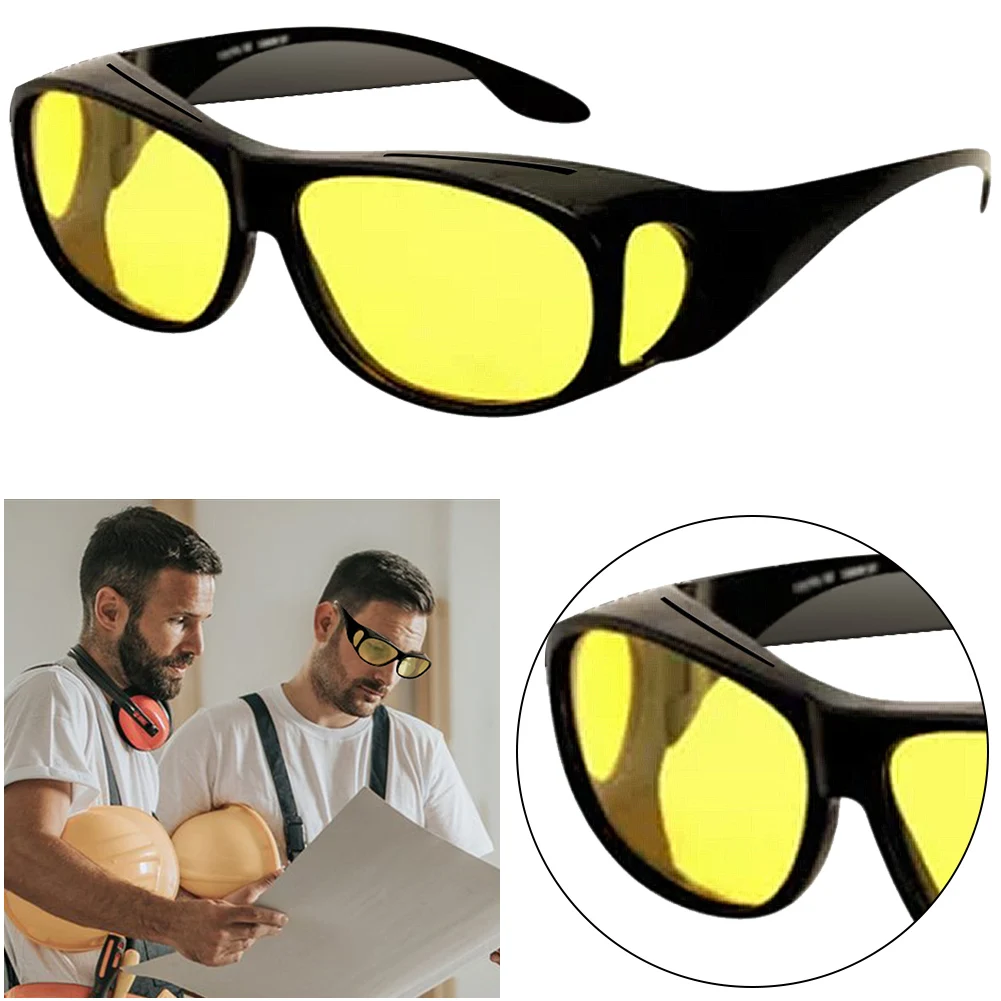 Infrared Penetrative Glasses Dust-Proof Photochromic Safety Glasses Anti-Sand Sunglasses for Men Women Home Decoration