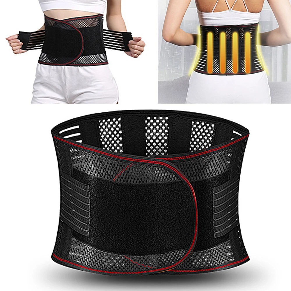 

Adjustable Waist Trainer Belt Men Women Lower Back Brace Spine Support Waist Belt Orthopedic Breathable Lumbar Corset
