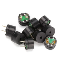 10PCS Passive Buzzer 12MMx8.5MM 12085 42R Resistance 3V 5V 9V 12V in Common Use Mini Piezo Buzzers Kit, for Arduino