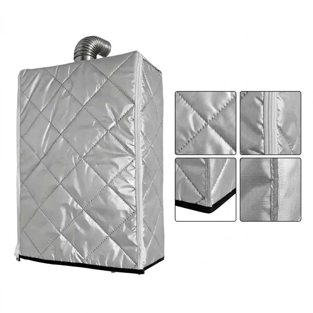 Dual-Zipper Outdoor Water Heater Cover Supporting Routine Inspection and Maintenance Without Full Disassembly or Relocation