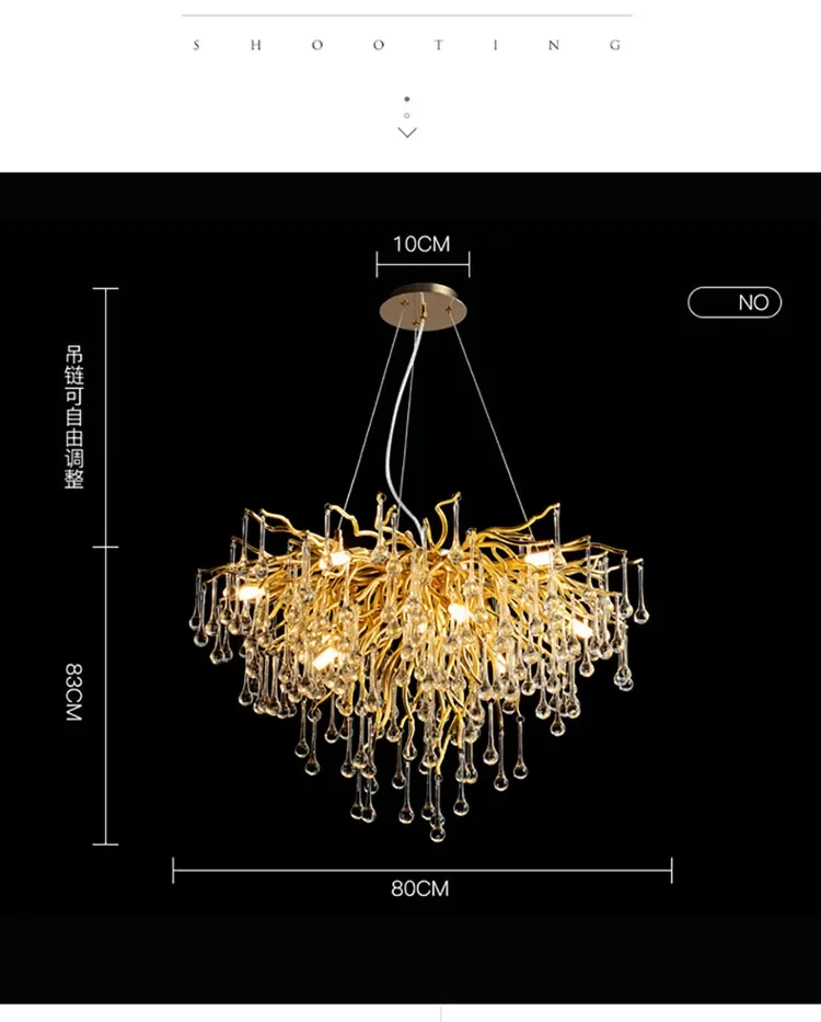 Luxury Crystal led Ceiling Lights Chandeliers Home Hanging Pendant Lamp Living Dining Room Bedroom Lustre Lampara techo