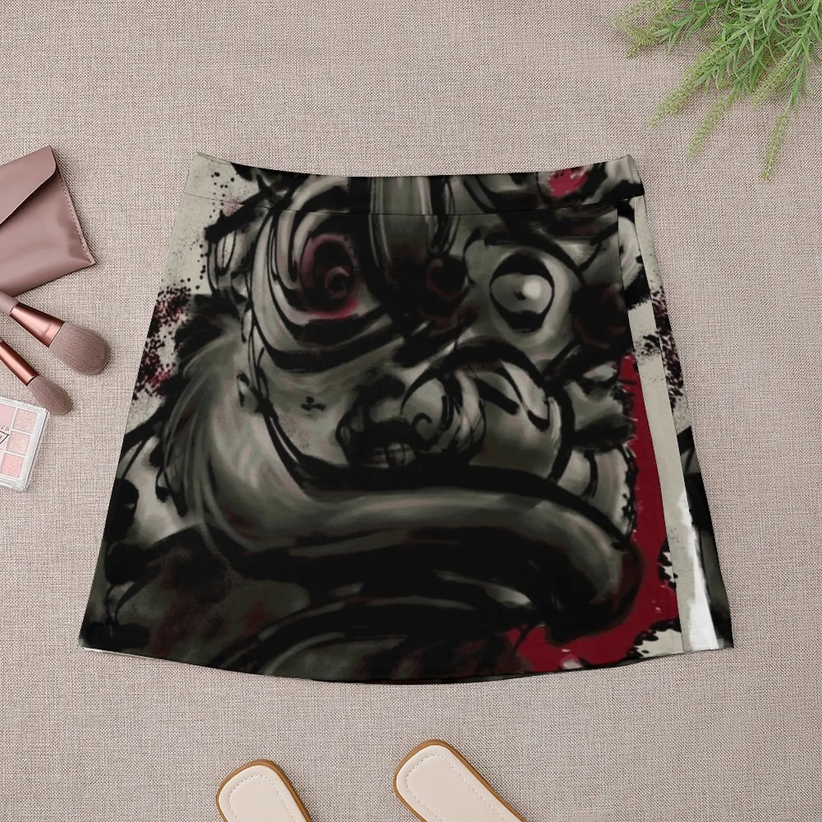 Lion Dance Mini Skirt korean style skirt for woman Mini Skirt