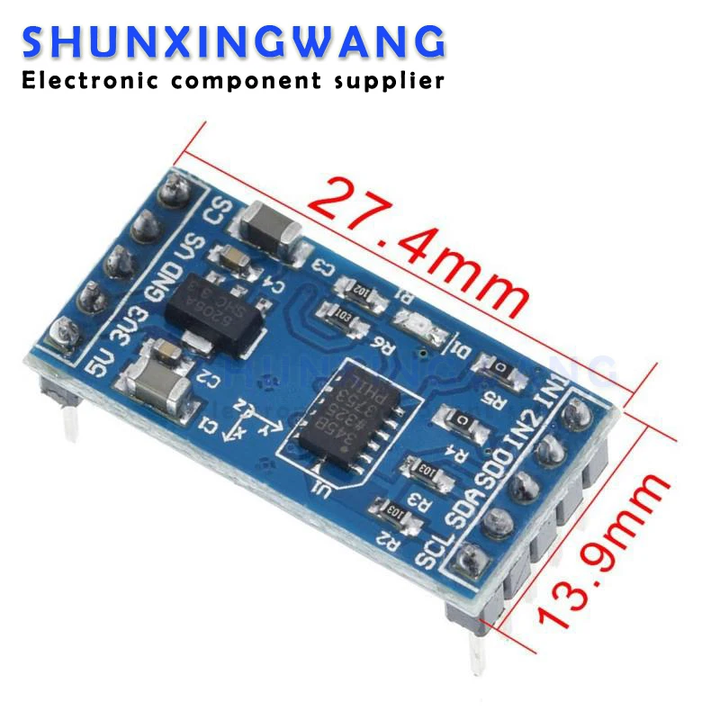 ADXL345 3-осевой цифровой датчик силы тяжести, модуль ускорения, датчик наклона IIC/SPI для Arduino