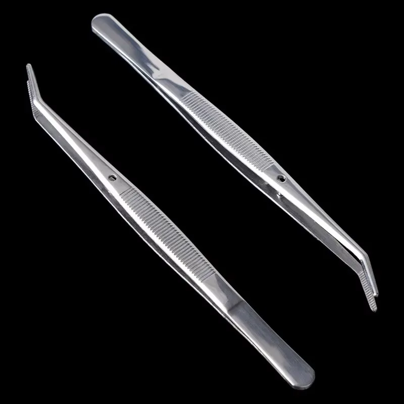 Precision Curved Serrated Tip Stainless Steel Multi-Purpose Tweezers for Facial and Craft Use - Sewing Machines and DIY Project