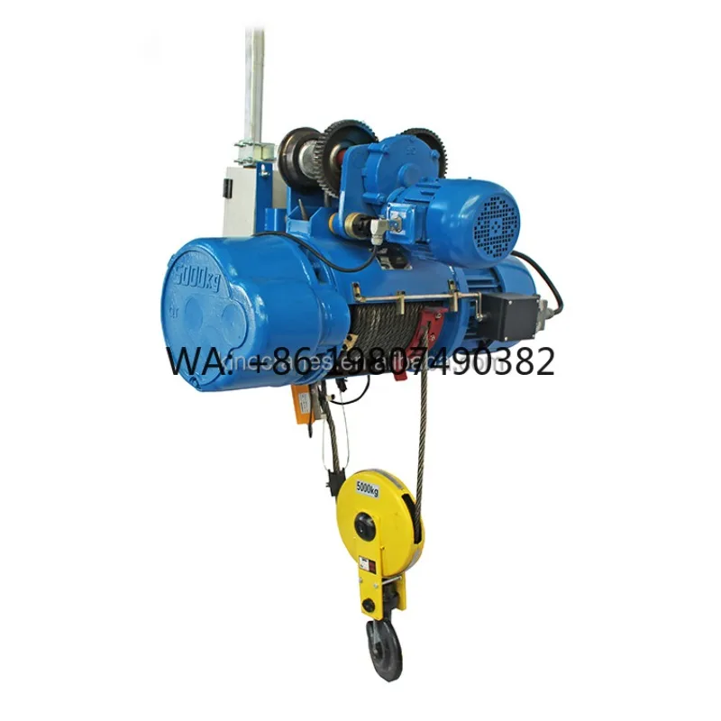 Multi Voltage Double Speed Wire Rope Hoist 2-35 Ton With Limit Device Industrial Heavy Duty Lifting Equipment