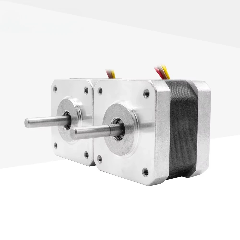 

Лучшая цена NEMA17 Гибридный шаговый двигатель 0,9 градуса 42x42x34 мм Высокая точность для принтера Линейный узор Сертифицированный ROHS