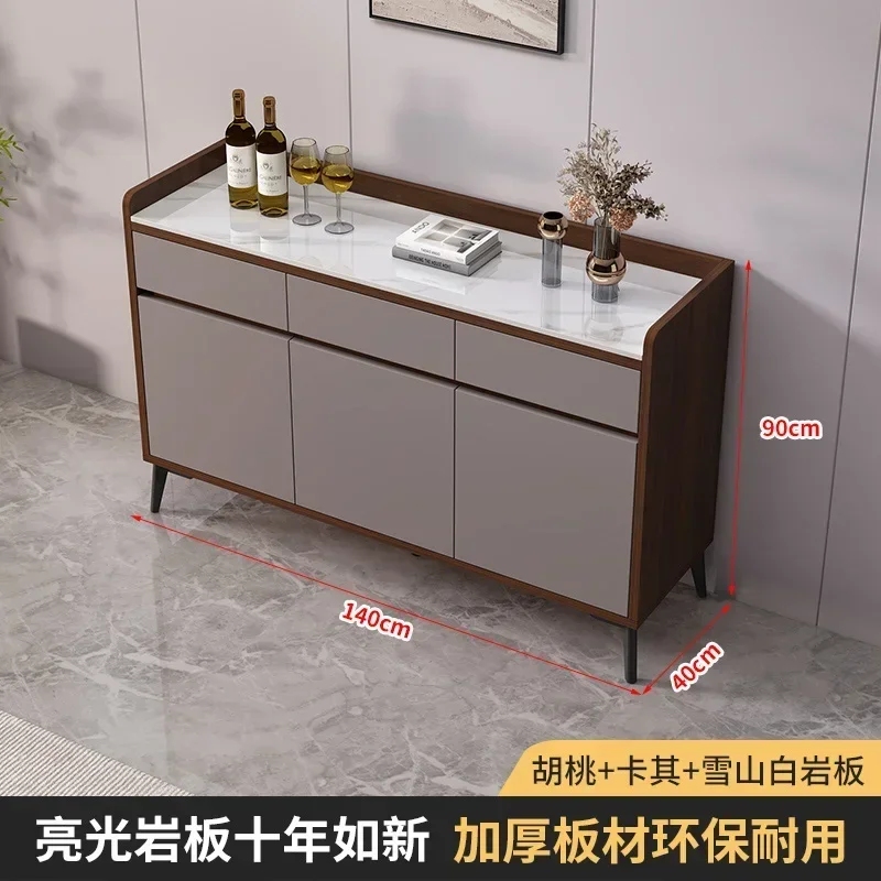 Simple tea cabinet at the side of the meal, light luxury storage cabinet, cabinet, living room integrated room