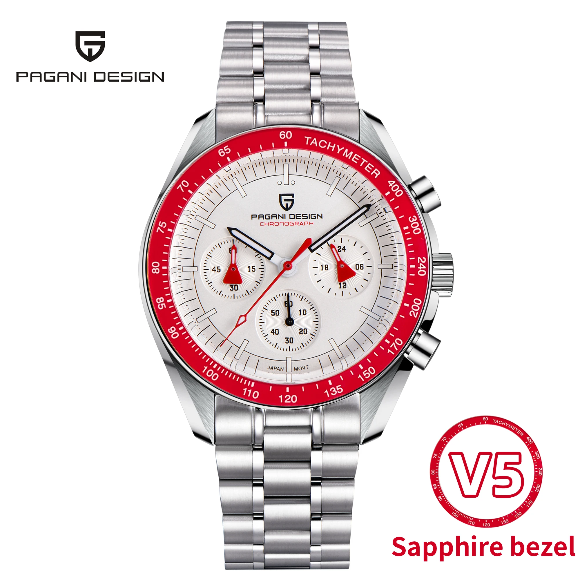 PAGANI DESIGN 2026 New Men's Watches Retro Luxury Tribute to CK2998 Quartz Watch For Men Speed Chronograph AR Sapphire crystal image 3