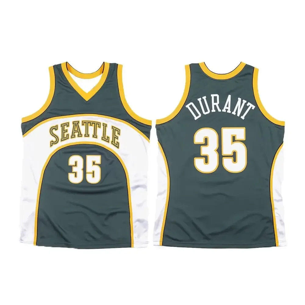 Os Últimos Seattle SuperSonics #   Colete de Basquete Retrô 35 Greer para Homens e Mulheres 2026, Impresso em 3D para Uso Doméstico