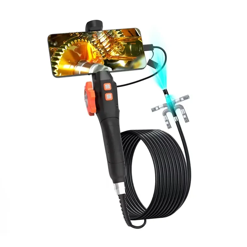 Dearsee HD 1920P Borescope Inspection Camera Dual Lens Endoscope IP67 Waterproof Snake Pipe Camera