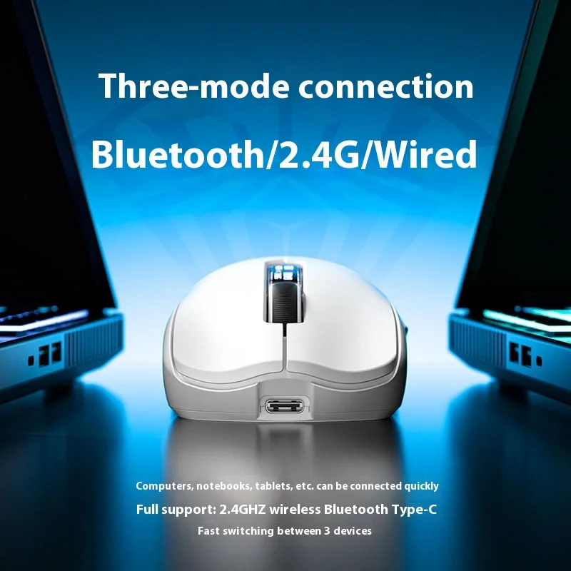 AULA Sc580pro Three-mode Mouse Wireless 2.4G Bluetooth Lightweight E-sports Game Mouse Display For PC/LAP