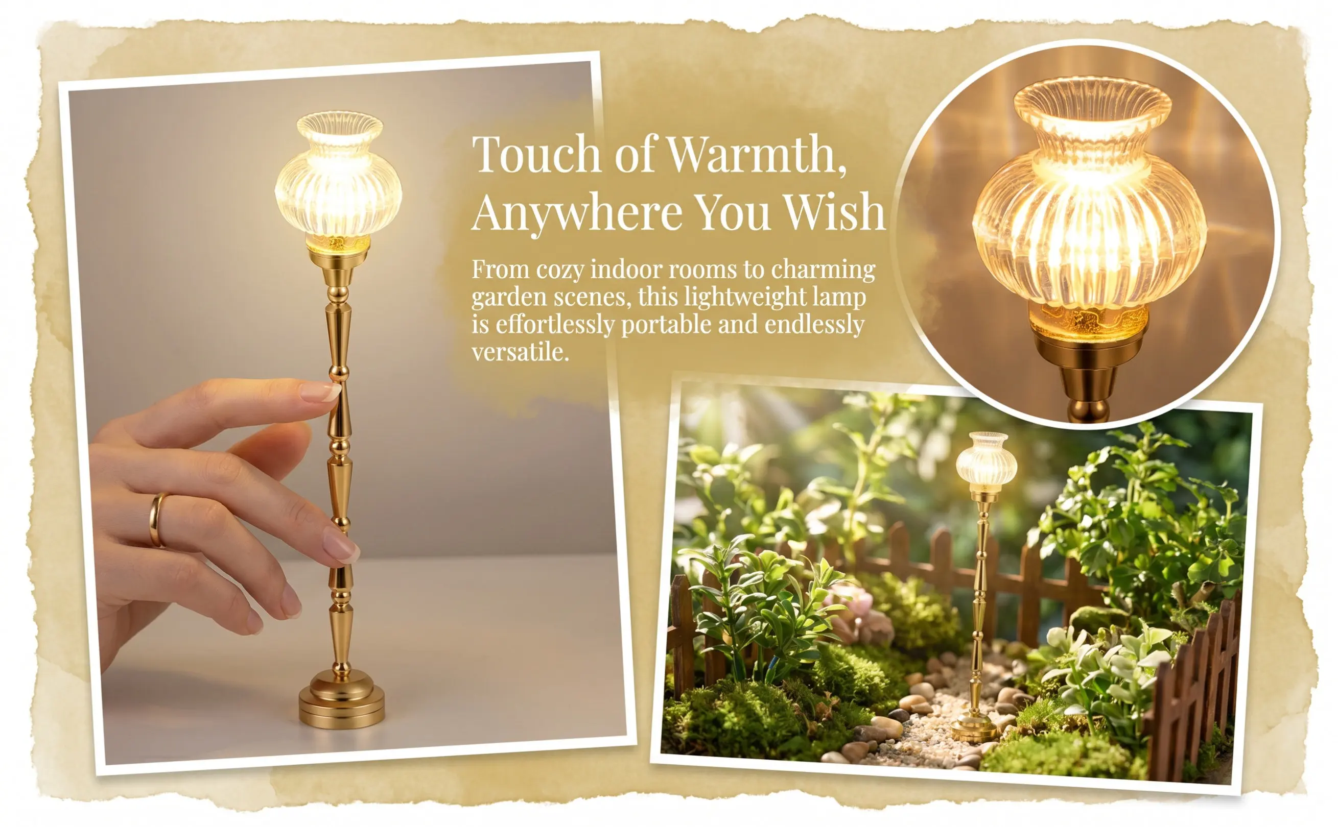 Outdoor Furniture Designer - Lampe de sol miniature à LED,