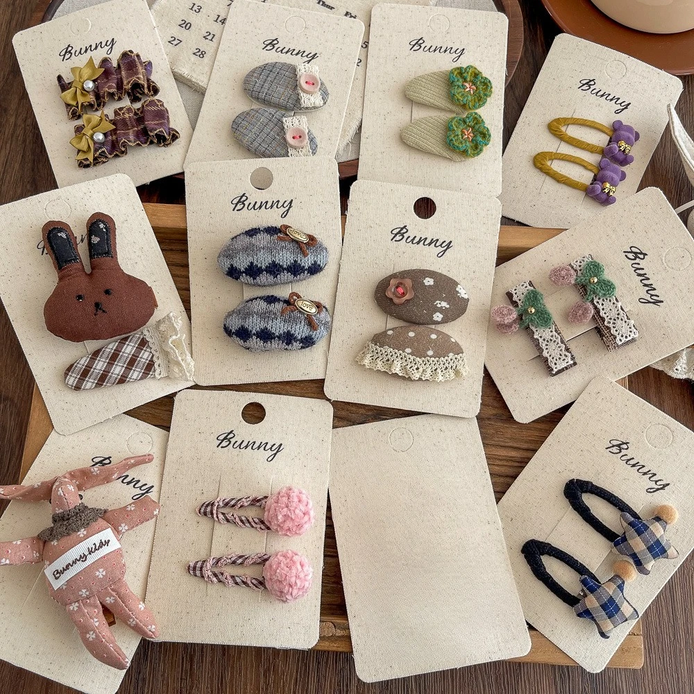 

Детские заколки для волос с героями мультфильмов, вязаные тканевые милые заколки для девочек, заколка с челкой, заколка для волос, детские головные уборы, аксессуары для волос