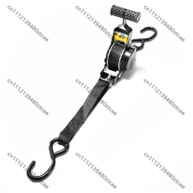 

1 Inch 1500Lbs Auto Retractable Ratchet Strap Adjustable Tie Down Belt With S Hook For Cargo Binding