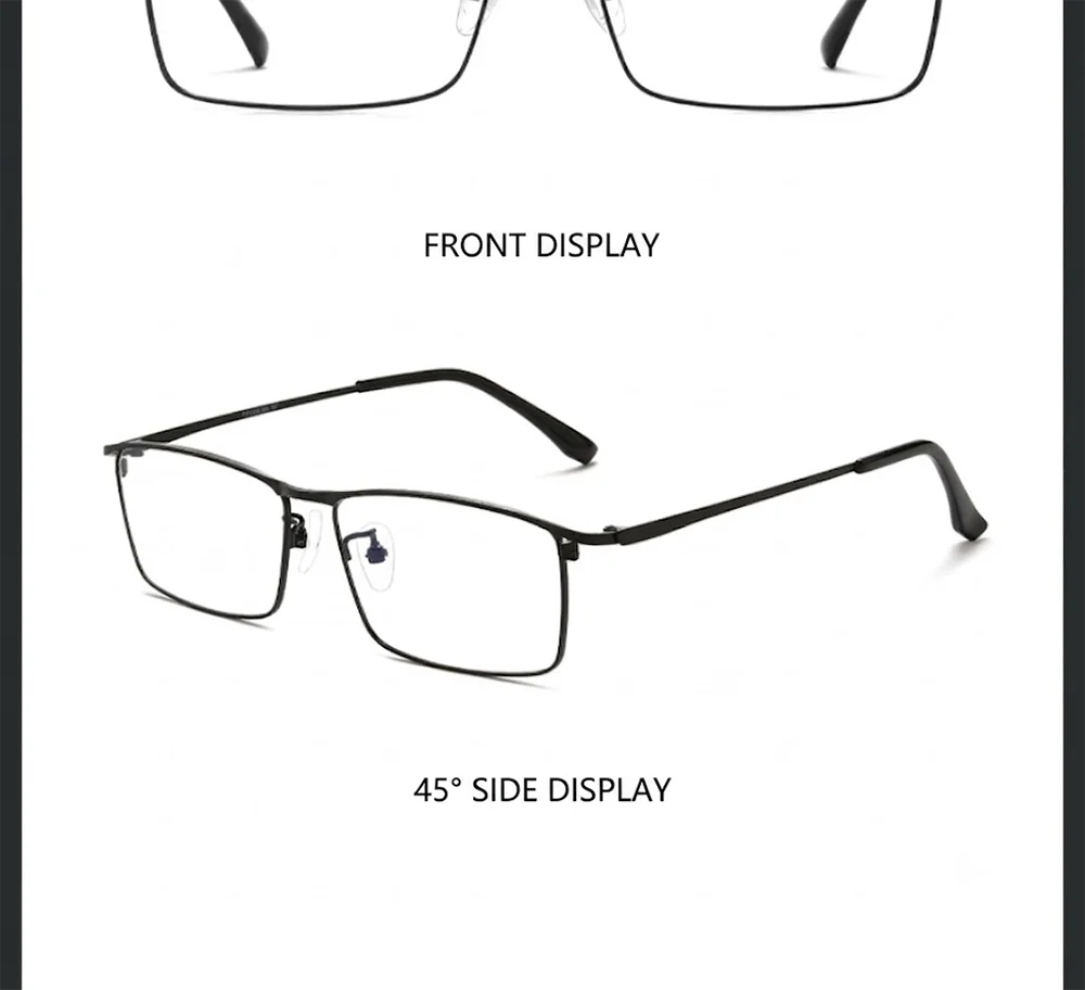 Luxuriöse Business-Lesebrille aus Titan für Herren, 10 g, ultraleicht, entmagnetisiert, quadratischer optischer Brillenrahmen, flexibel, bequem – Detail 18