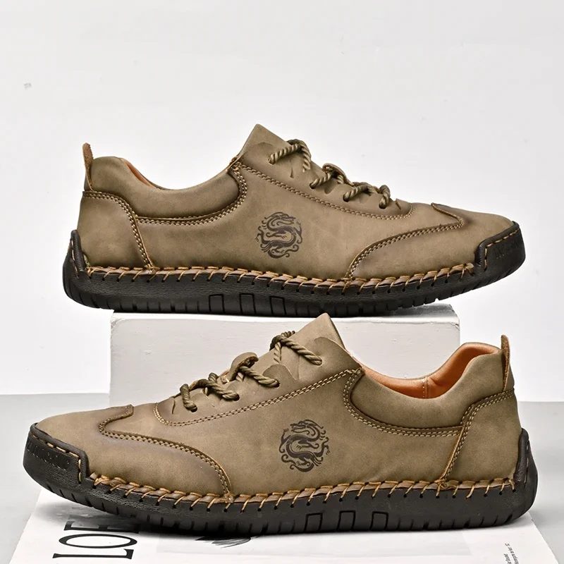 Outdoor Hiking Shoes Europe America Breathable Casual Shoes for Men’s Elegant Brown Men's Driving Shoes Designer Loafers Men