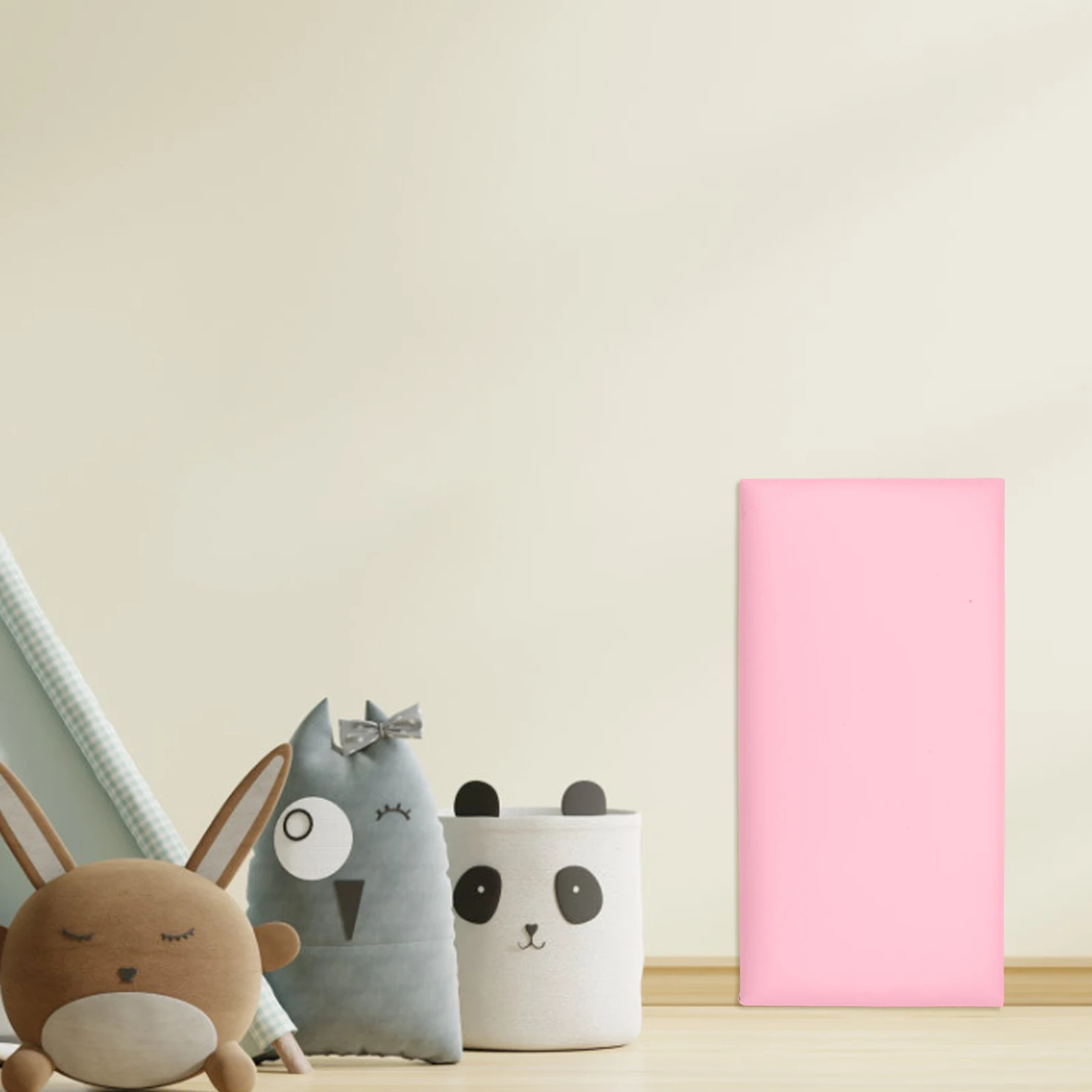 

Padding Panel Adhesive Mat Anti-Collision Cushion Soft Protector Room Nursery Home Wall Sticker Removable Easy Clean
