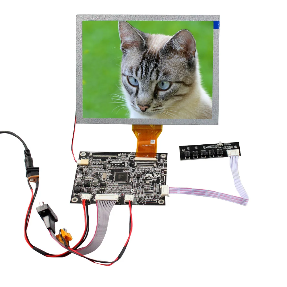 

VGA CVBS LCD Controller Board 8inch EJ080NA-05A 800X600 LCD Screen