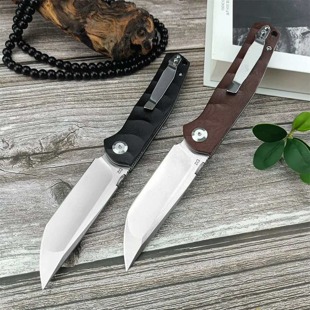 NEW Shirogorov 520 Folding Knife D2 Blade G10 Handle High Quality Pocketknife Outdoor EDC Camping Hiking Survival Tools