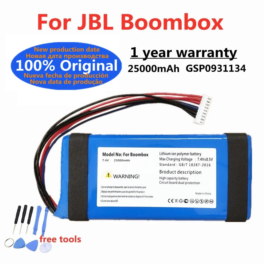 New Original Speaker Battery For JBL Boombox 3 2 1 Boombox1 Boombox2 Boombox3 Special Edition Bluetooth Audio Battery Bateria