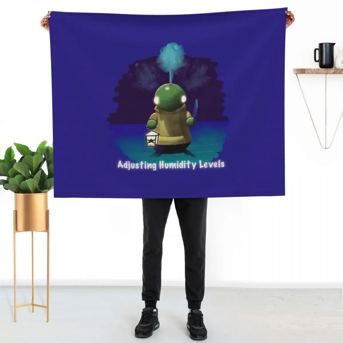 Tonberry humidifier in the Haunted Hotel- ff7 Rebirth Throw Blanket Single Quilt Camping sofa bed Blankets