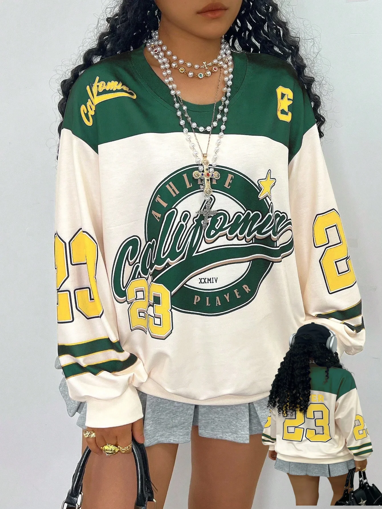 

Popular Autumn/winter Hoodie Y2K Popular Element Pullover Casual Street Plus Size Women's Round Neck Hoodie Suitable for Adults