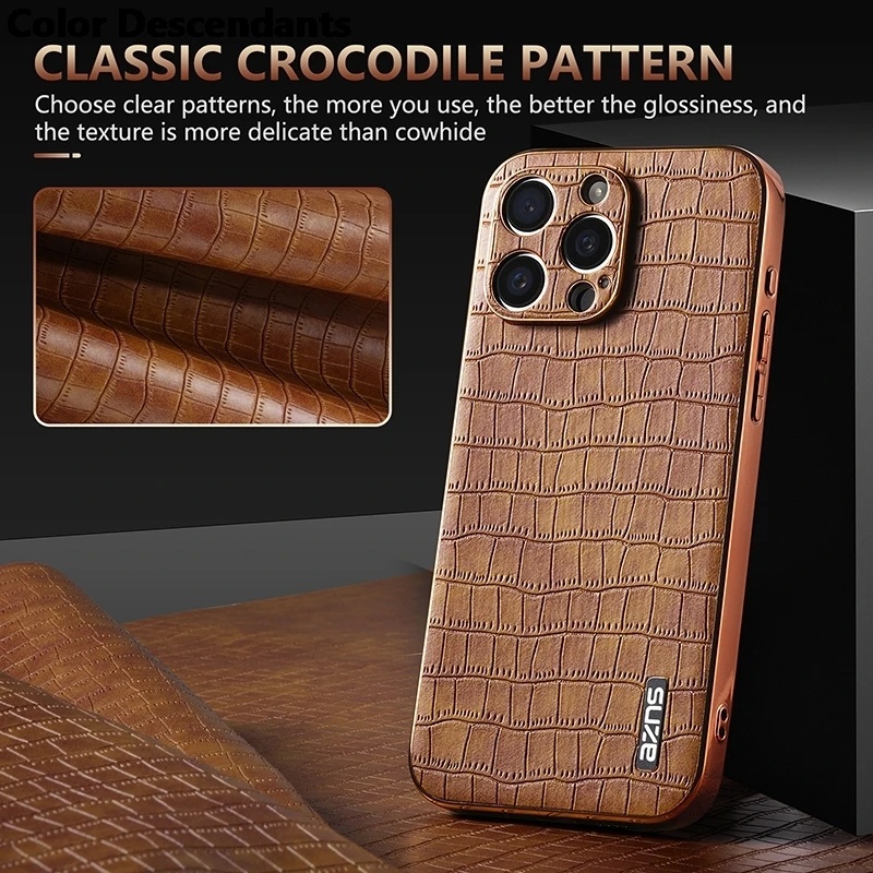 Case For Huawei Honor P60 Pro Phone Case New Arrival Hot Luxury Crocodile Skin Series Cover For Honor P60 Phone Cover Non-Slip