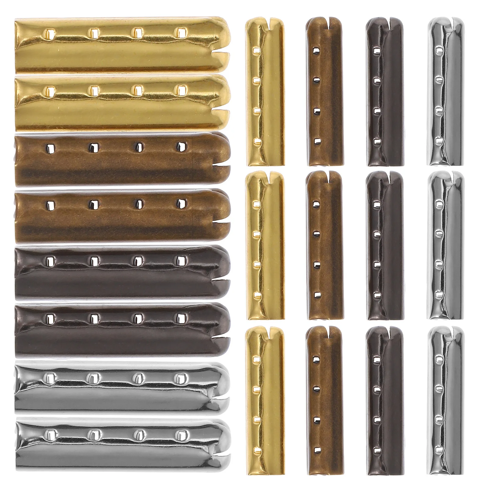 

40pcs Metal Shoelace Tips Round End For Diy Projects Replacement Shoe Lace Caps Durable Accessories Shoelace Ends Lanyard