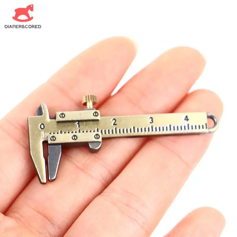 Mini Ruler 1PC 1:12 Dollhouse Miniature Ruler Vernier Caliper Model School Supplies Pretend Play Doll Home Decor Accessories