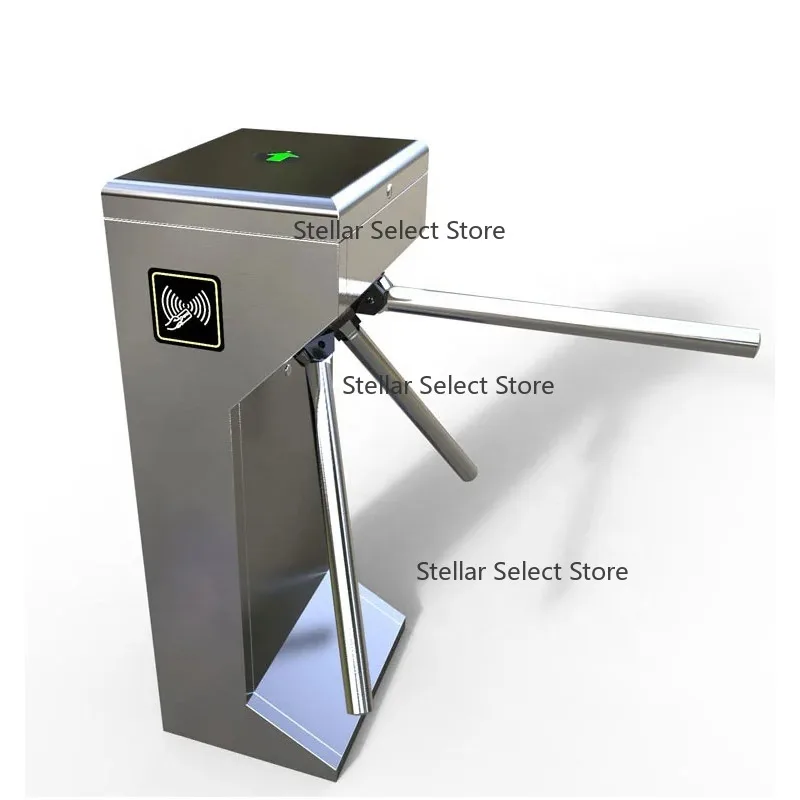 Factory Price Access Control Swing Barrier Turnstile 304 Stainless Steel Tripod for Gym Office Flap Barrier Type