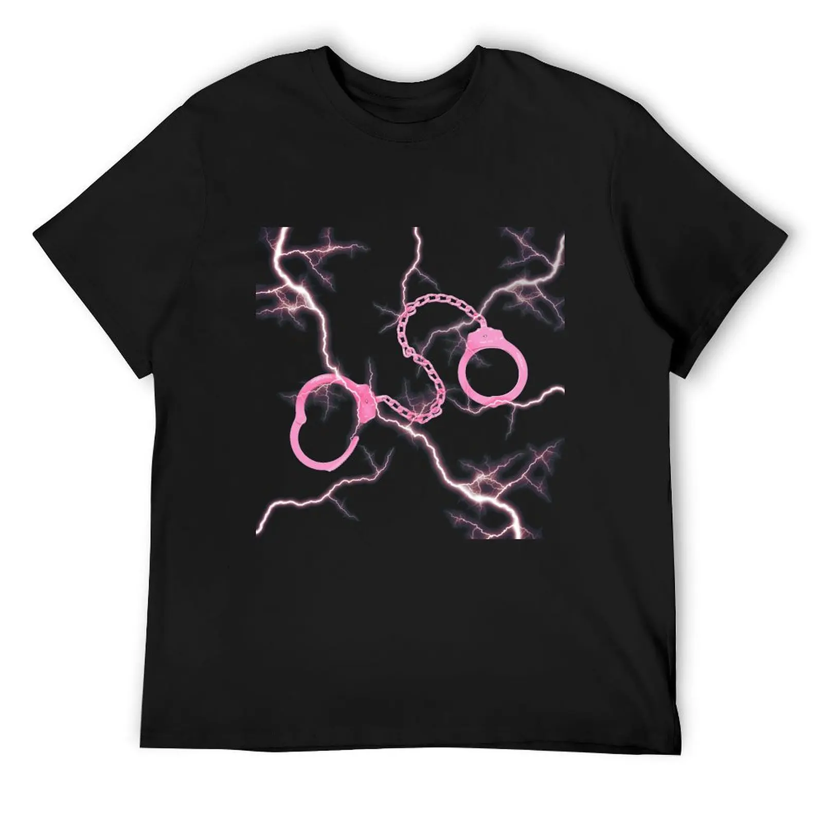 

pink handcuffs T-Shirt Luxury man quick-drying cheap stuff funny t shirts men