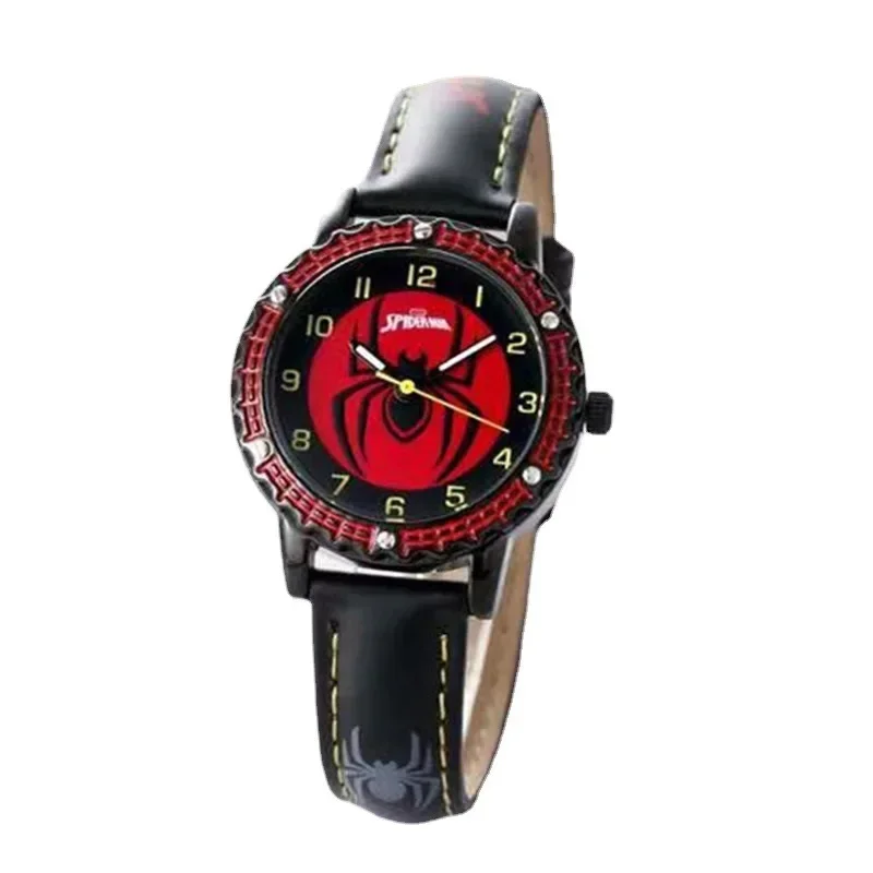 Disney Spiderman Kinderuhr Cartoon Wasserdichte Quarz-Armbanduhr für Jungen Zeitmaschinen Top-Marke Kinder Sportuhren Uhr