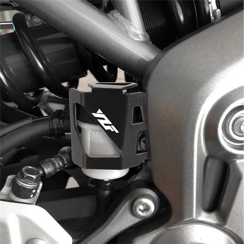 For Yamaha YZF R1 R3 R6 R7 R15 V2 V3 R25 YZF-R125 1998-2024 2023 Motorcycle Rear Brake Fluid Reservoir Cap Cover Guard Protector