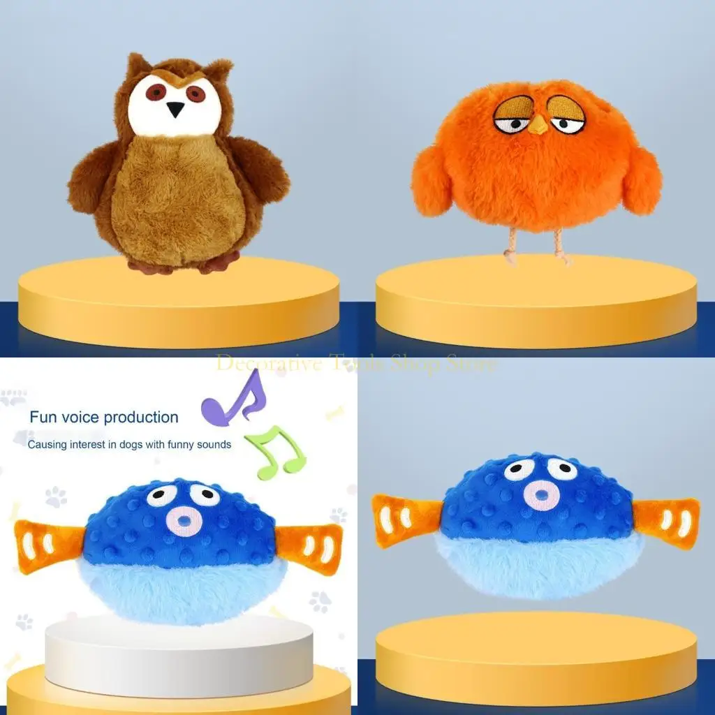 QX2E لعبة الكلب الكرة هريرة ملونة قابلة للشحن كذاب فروي الكرة الحركة التلقائية