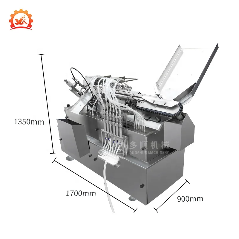 ALG-6 1-2ml Head Custom Automatic Oil Liquid Glass Bottle Ampoule Filling Machine