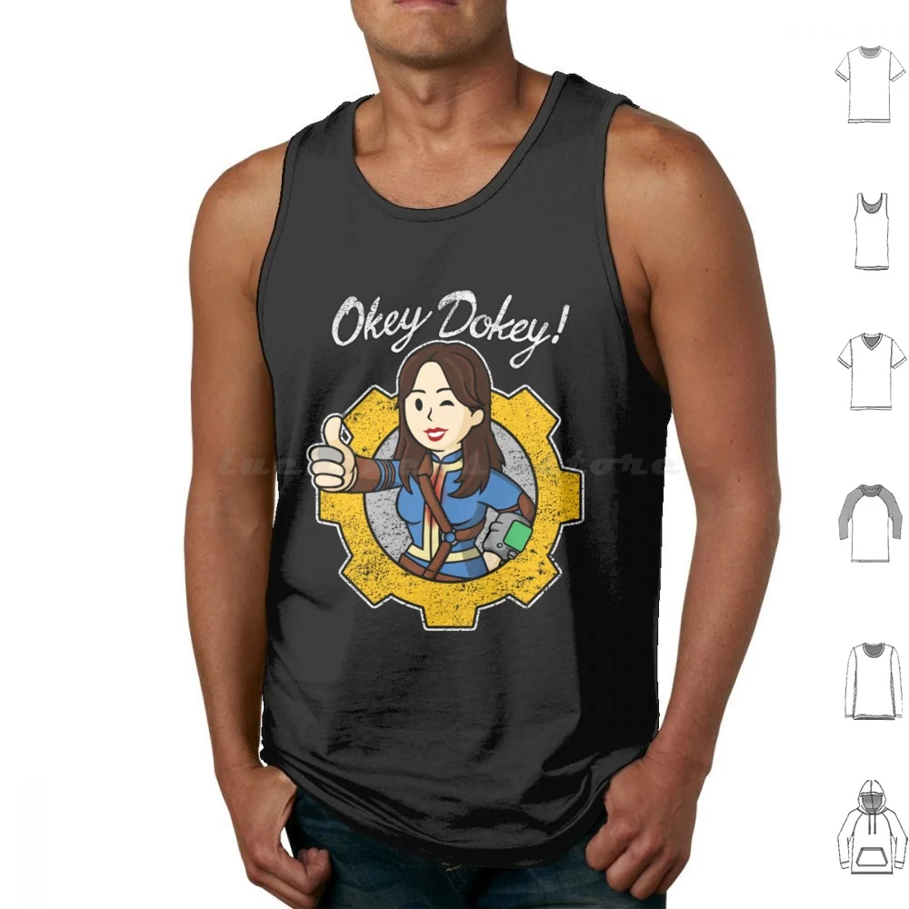 Okey Dokey-Girl Tank Tops Print Cotton Tv Show Okey Dokey Gamer 76 Video Game Tv Series Tec Series Lucy Maclean Cooper