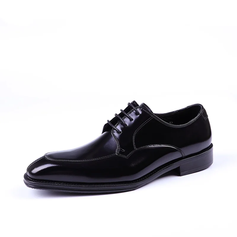 

Black / Deep Brown Business Shoes Genuine Leather Wedding Shoes Male Derby Shoes