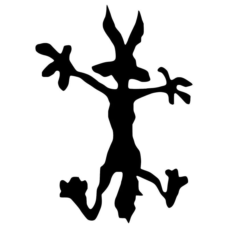 Wile E Coyote Dent Fix Naklejka samochodowa Naklejka na ścianę Samochody Ciężarówka Stylizacja samochodu Akcesoria samochodowe Pegatinas Para Coche — zdjęcie 2