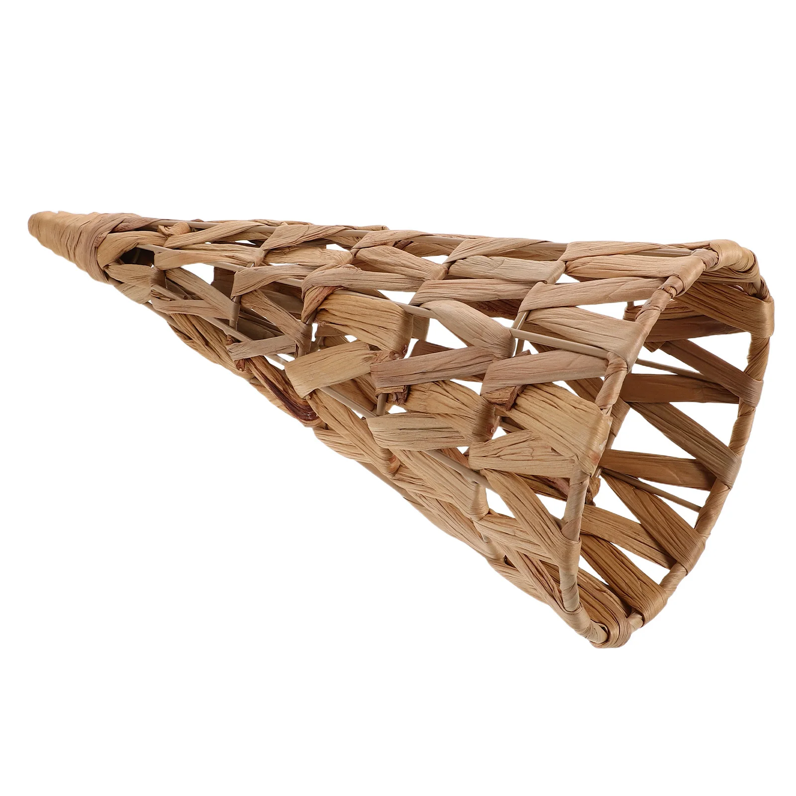 

Rattan Christmas Cone Tree Decor - Handwoven Boho Table Centerpiece for Mantel Holiday Home Farmhouse Winter Display