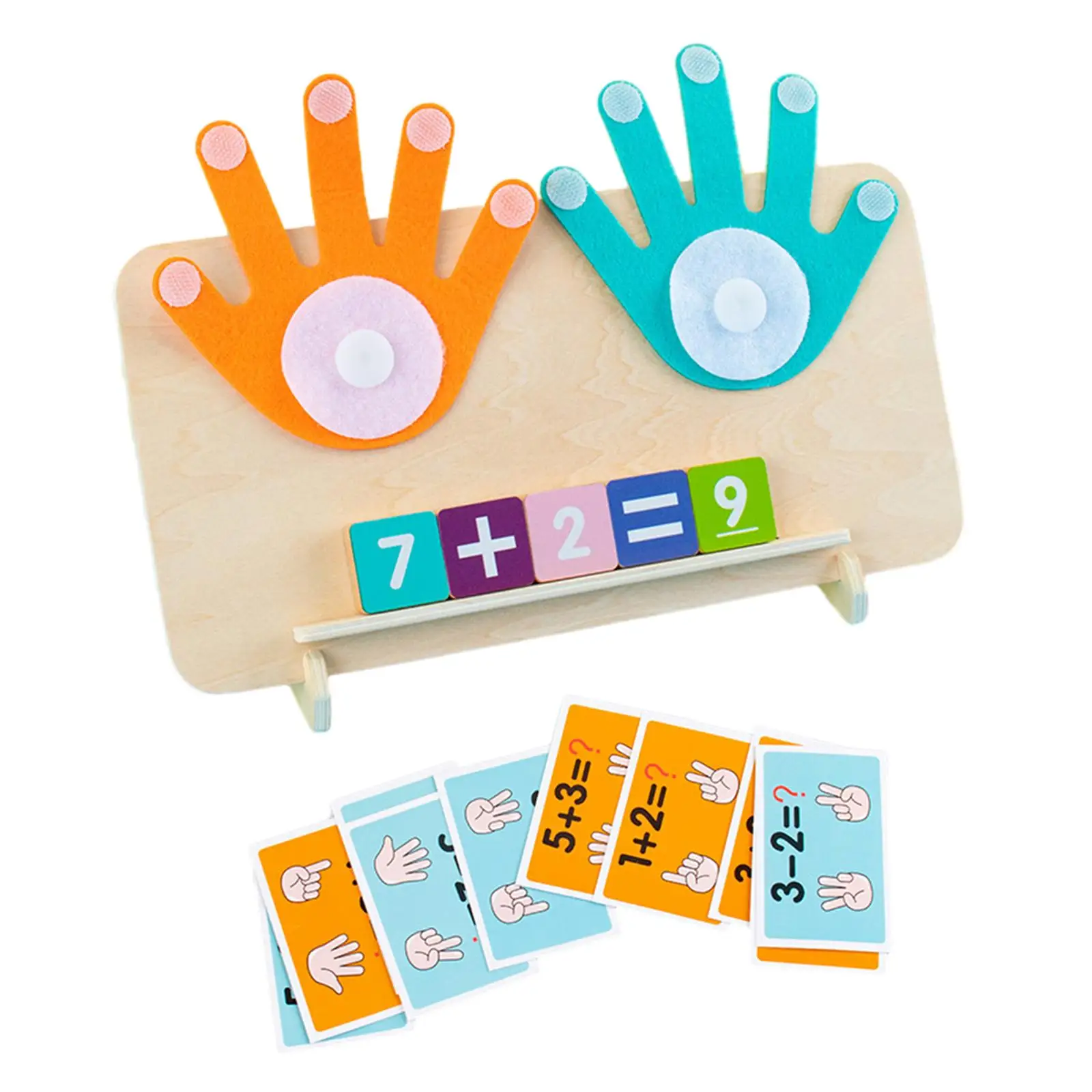 Finger Counting Math Toy Teaching Children Finger Counting Toy for Kids Kindergarten 3 4 5 Year Old Boys Girls Travel Game Gifts