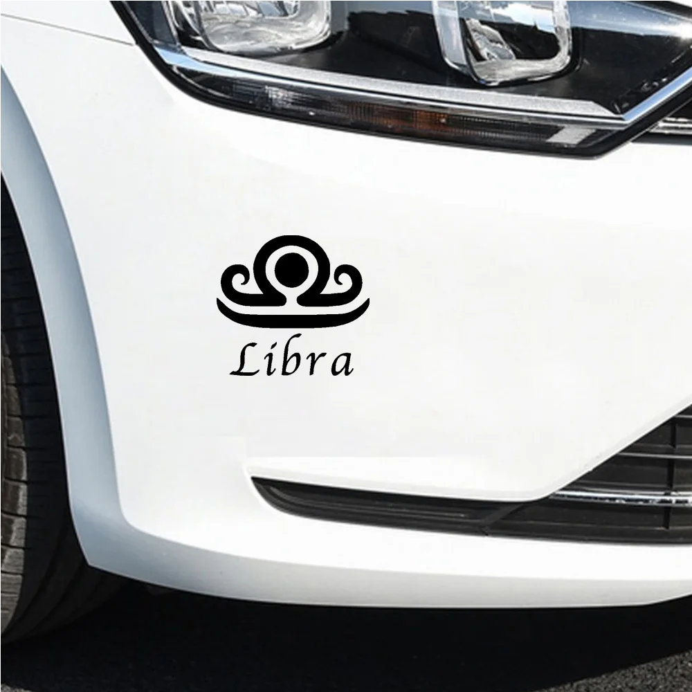 Libra Dazzling Zodiac-Themed Car Stickers & Decals in High-Quality Vinyl for Windows, Body Astro-Aesthetes