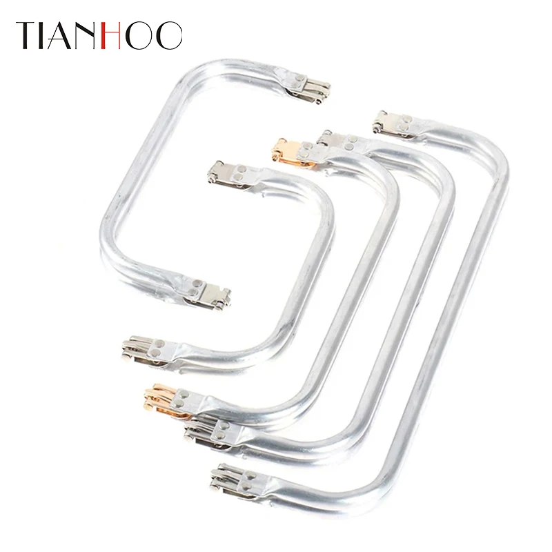 10PCS 20cm 25cm 30cm Doctor Metal Bag Frame Handle For  Handbag DIY Sewing Aluminum Pipe Hinge