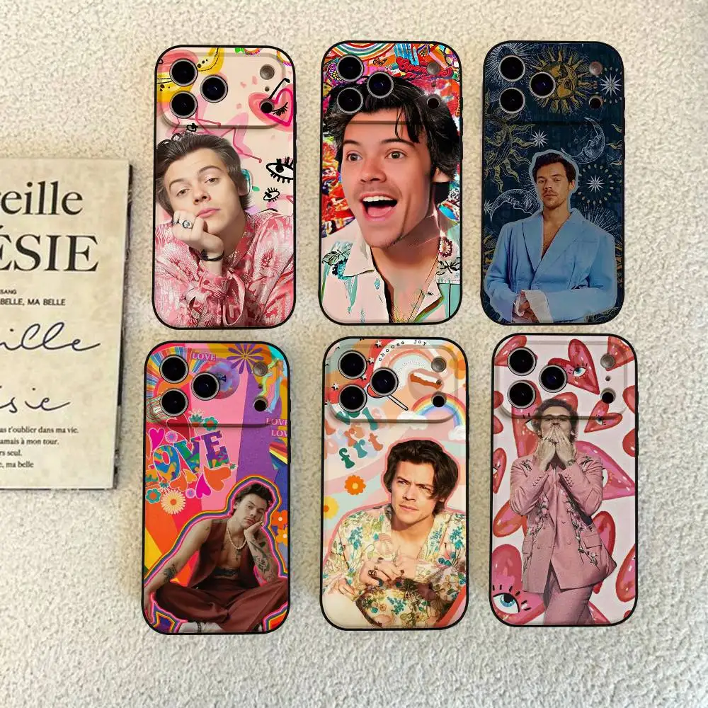 Funda de Silicona Mate Suave Singer H-HaRRy S-styles para iPhone 17 Pro 15 13 14 16 11 12 Pro Max 8 Plus XR XS X SE